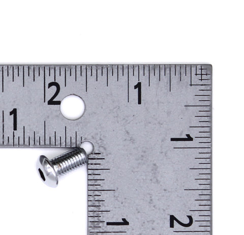 Chrome Plated Button Head Screw Part Number - 94389-92T For Harley-Davidson