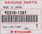 Genuine Kawasaki Cap Nut 18MM Part Number - 92210-1287
