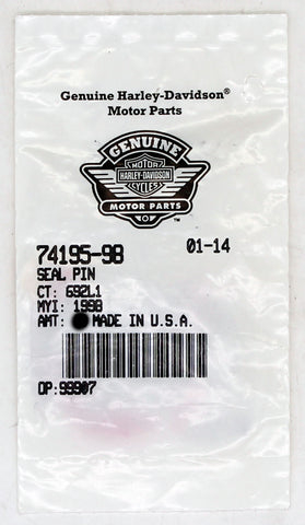 Harley-Davidson Seal Pin Part Number - 74195-98