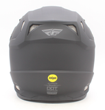 Fly Racing Toxin Matte Black Helmet Size X-Small Part Number - 73-8525XS