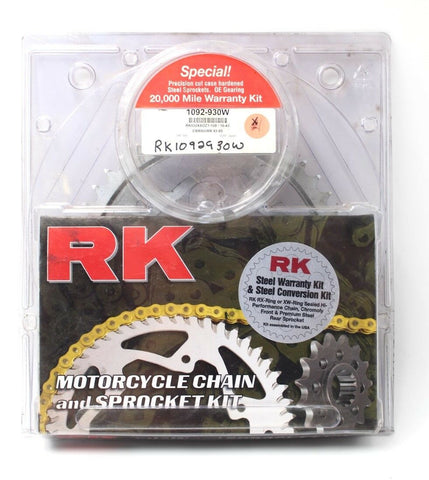 RK Components Chain and Sprocket Dirt Kit PN RK1092-930W
