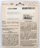 Parts Unlimited Sintered Brake Pads PN 1721-0360