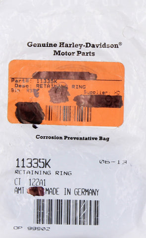 Genuine Harley-Davidson Retaining Ring Part Number - 11335K