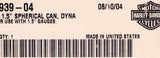 Harley-Davidson Spherical Can Kit 1.5" Part Number - 67939-04