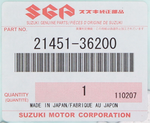 Suzuki PN 21451-36200
