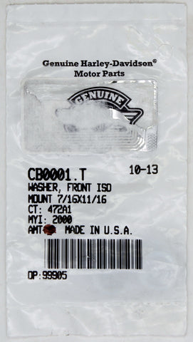 Genuine Harley-Davidson Front Washer   Part Number - CB0001.T
