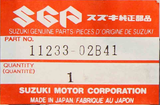 Genuine Suzuki Cylinder Cover Gasket Part Number - 11233-02B41