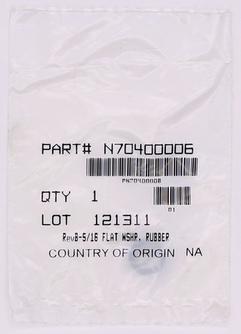 Polaris Rubber Flat Washer PN N70400006