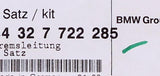 Genuine BMW Repair Kit for Front Brake Lines Part Number - 34327722285
