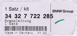 Genuine BMW Repair Kit for Front Brake Lines Part Number - 34327722285