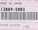 Genuine Kawasaki Clutch Plate Part Number - 13089-S003