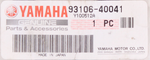 Yamaha YA OIL SEAL PN 93106-40041-00
