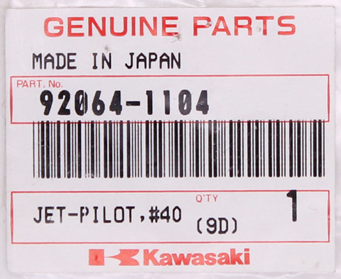 Genuine Kawasaki Jet Bolt Part Number - 92064-1104