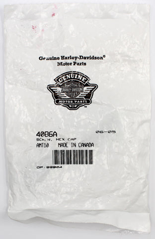 Genuine Harley-Davidson Hex Cap Screw with Lock Patch PN 4086A (Pack of 2)