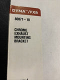Genuine Harley-Davidson Chrome Exhaust Mounting Bracket PN 80871-10