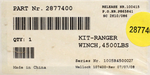 Genuine Polaris Integrated Winch PN 2877400