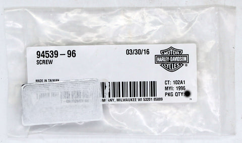 Harley-Davidson Screw Part Number - 94539-96