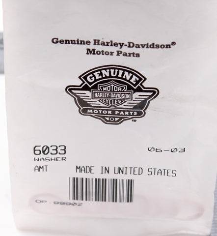 Genuine Harley-Davidson Washer Part Number - 6033 (Pack of 2)