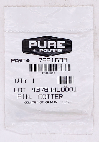Genuine Polaris Cotter Pin Part Number - 7661633