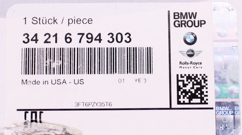 BMW Ventilated Disc Brake Rotor Part Number - 34216794303