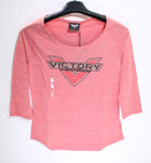 Victory Motorcycles Women's 3/4 Sleeve Shirt - Size S PN 286618702