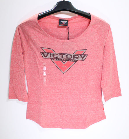 Victory Motorcycles Women's 3/4 Sleeve Shirt - Size S PN 286618702