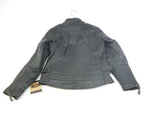 River Road Black Leather Race Motorcycle Jacket Small PN 091547
