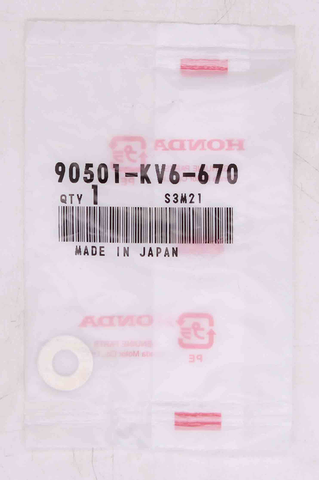 Honda Plain Washer Part Number - 90501-KV6-670