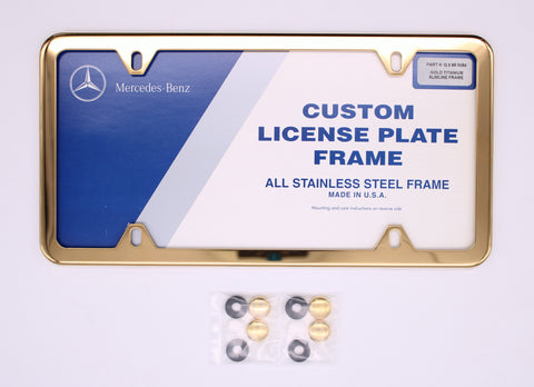 Mercedes-Benz Lic Frm Gld Ti PN Q-6-88-0094