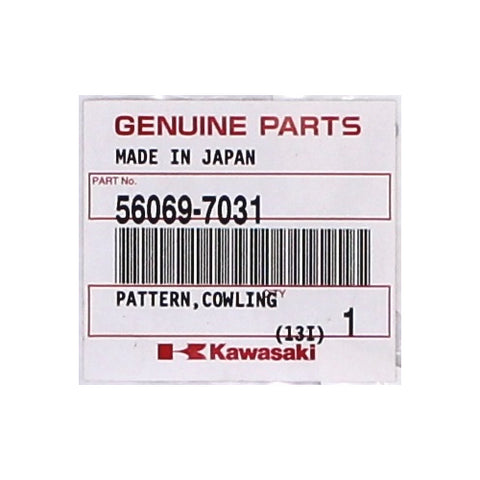 Kawasaki Cowling Decal PN 56069-7031