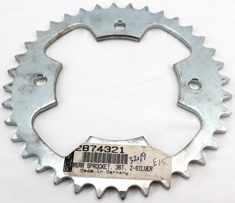Genuine Polaris 36T Silver Rear Sprocket PN 2874321