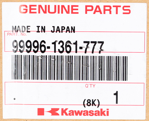 Genuine Kawasaki Seat Cowl Kit Part Number - 99996-1361-777