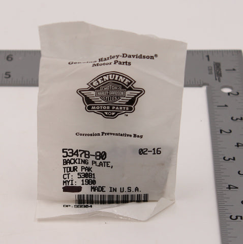 Harley-Davidson Tour Pak Backing Plate Part Number - 53478-80 (Pack of 2)