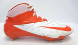 Nike Vapor Pro White and Orange 3/4 D Football Cleats - Size 14 Used