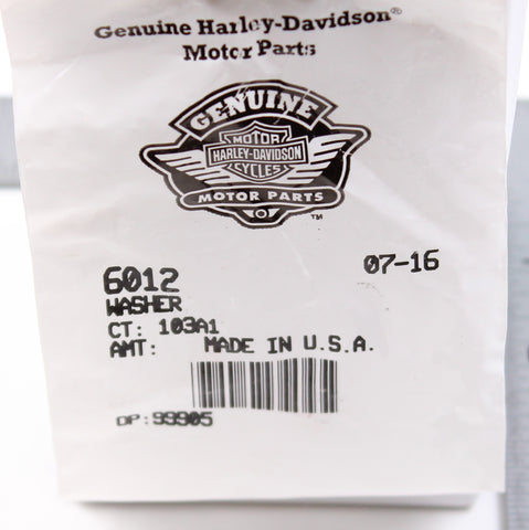 Harley-Davidson Washer Part Number - 6012