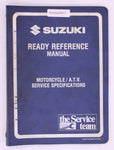 Suzuki OEM Suzuki 99923-03891 Ready Reference Manual 1989 K Model