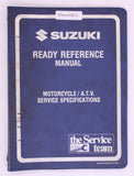 Suzuki OEM Suzuki 99923-03891 Ready Reference Manual 1989 K Model