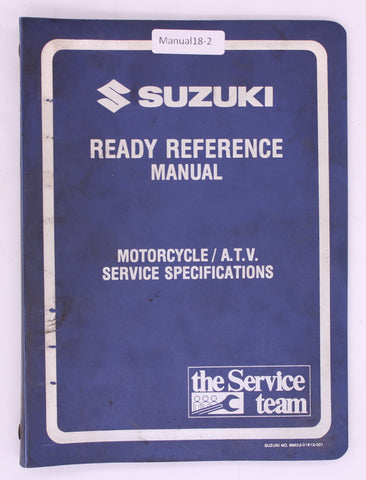 Suzuki OEM Suzuki 99923-03891 Ready Reference Manual 1989 K Model