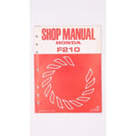 Genuine Honda F210 Shop Manual Part Number - 6173700