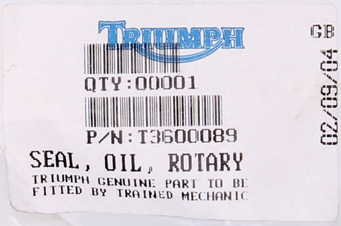 Triumph Rotary Oil Seal PN T3600089