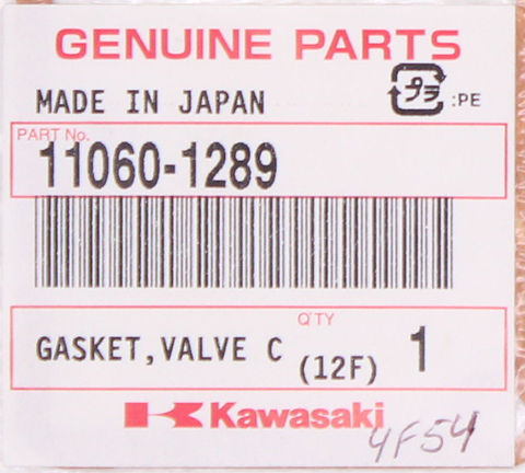 Kawasaki GASKET,VALVE COVER PN 11060-1289