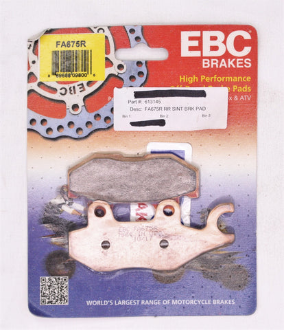 Genuine EBC Brakes FA675R ATV Sintered Brake Pads Part Number - 613145