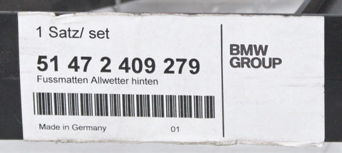 BMW FLOOR MATS, ALL-WEATHER, REA:519016 PN 51-47-2-409-279