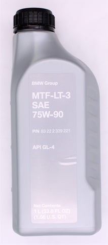 Genuine BMW Group Trans fluid MTF-LT-3 SAE 75W-90 Part Number - 83222339221