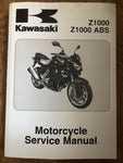 Kawasaki Service Manual ZR1000B Part Number - 99924-1380-01