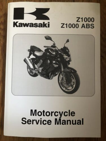 Kawasaki Service Manual ZR1000B Part Number - 99924-1380-01
