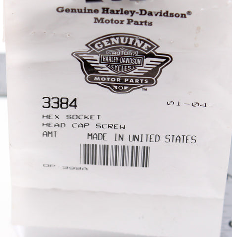 Genuine Harley-Davidson Hex Socket Head Cap Screw Part Number - 3384