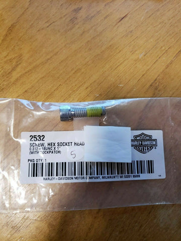 Hex Socket Head Screw Part Number - 2532 For Harley-Davidson