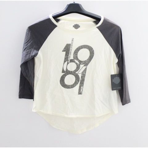 Harley-Davidson Baseball Tee Size Small Part Number -  96182-17VW/000S