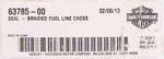 Harley-Davidson Braided Fuel Line Seal Part Number - 63785-00